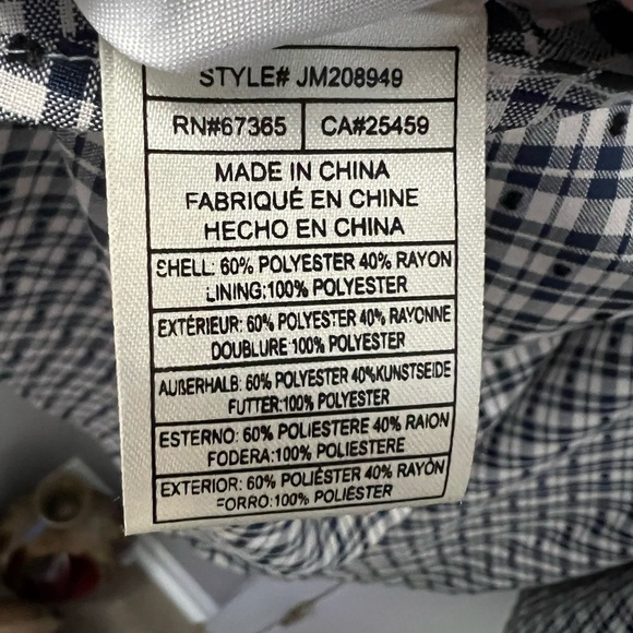 Betsey Johnson Blue and White gingham Mini Dress size S EUC - Picture 9 of 12